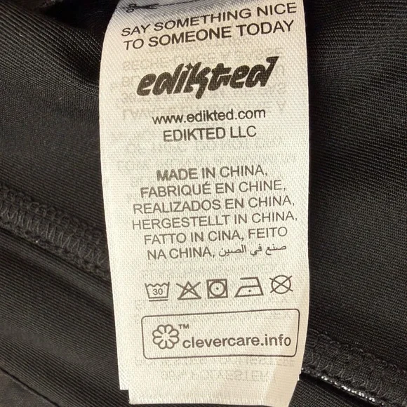 NEW Edikted Marcella Wide Strap Mesh Corset Black White Polka Dot XS - Picture 10 of 11